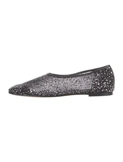 Pre-owned Emme Parsons Mesh Printed Ballet Flats In Multicolor