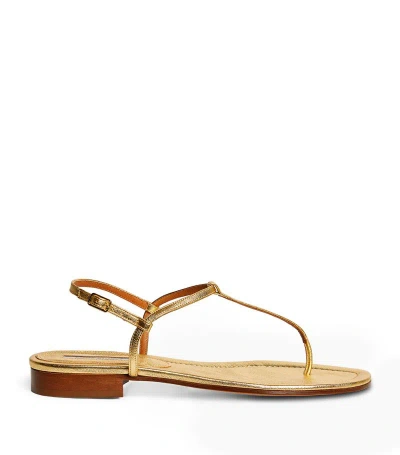 Emme Parsons Metallic Leather Cecilia Sandals In Gold
