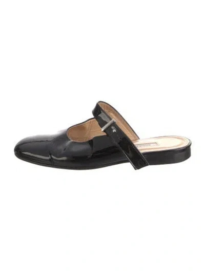 Pre-owned Emme Parsons Patent Leather Ballet Flats In Black