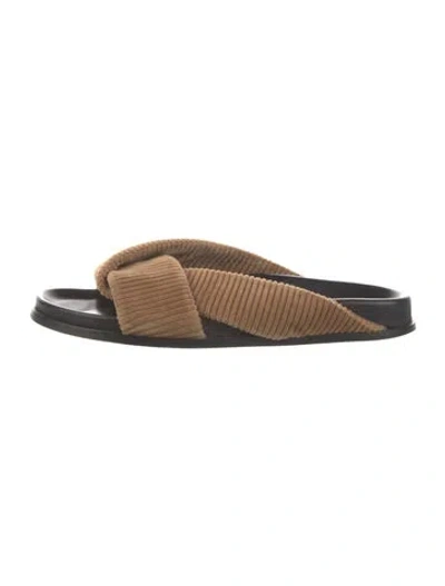 Pre-owned Emme Parsons Slides In Brown