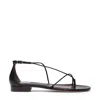 Emme Parsons String Leather Sandals In Black