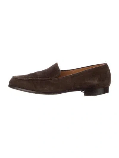 Pre-owned Emme Parsons Suede Loafers In Brown