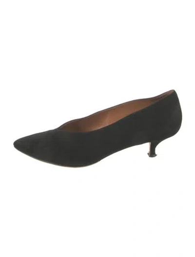 Pre-owned Emme Parsons Suede Pumps In Green
