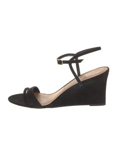 Pre-owned Emme Parsons Suede Sandals In Black