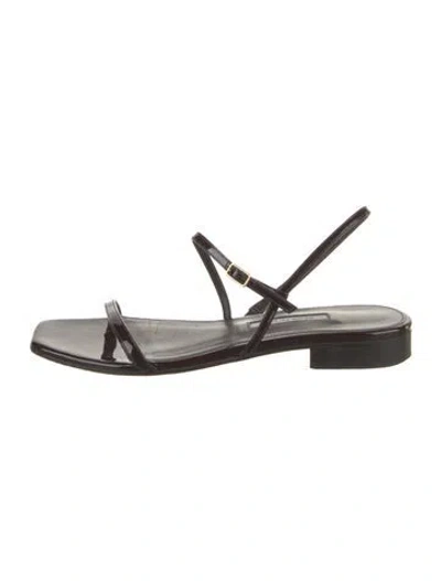 Pre-owned Emme Parsons Suede Sandals In Black