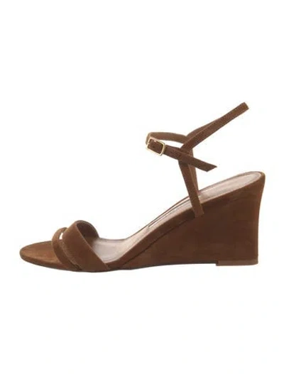 Pre-owned Emme Parsons Suede Sandals In Brown