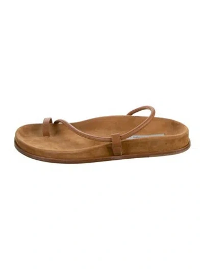 Pre-owned Emme Parsons Suede Sandals In Brown