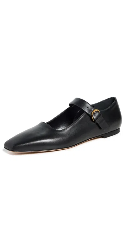 Emme Parsons Tramonto Mary Janes Flats Black Calfskin