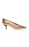 Emme Parsons Veneto Metallic Leather Pumps In Gold