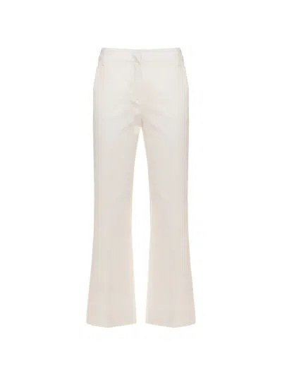 Emme Pressed-crease Trousers In Neutral