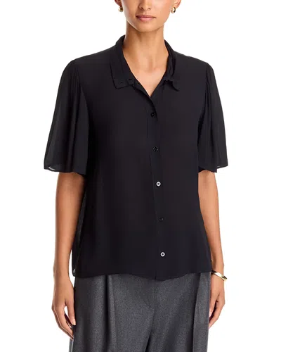 Emme Seggio Petal Sleeve Shirt In Black