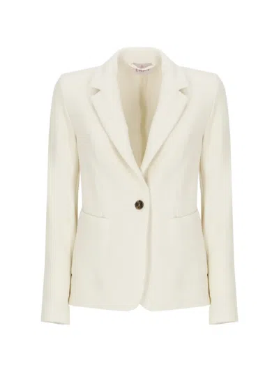 Emme Waffle-effect Single-breasted Blazer In Neutral