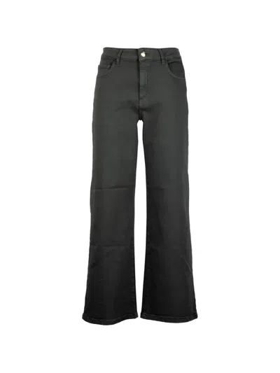 Emme Wide-leg Jeans In Black