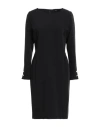 Emme Woman Mini Dress Black Size 10 Polyester, Viscose, Elastane