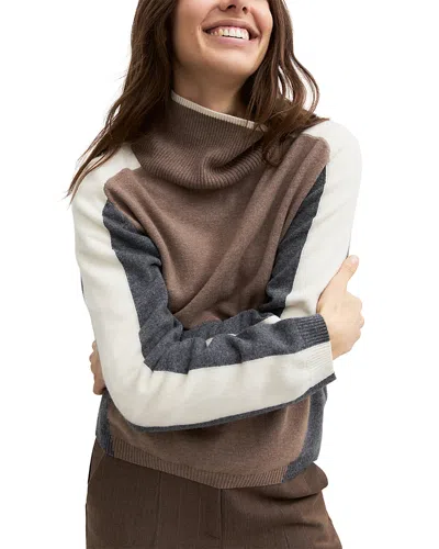 Emme Wool & Cashmere Colorblocked Turtleneck Sweater - Exclusive In Multi