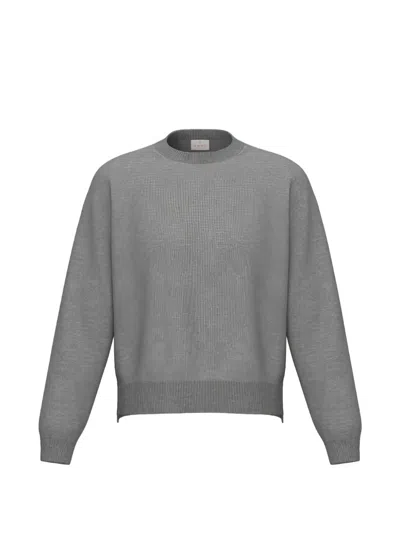 Emme Wool Crew-neck Sweater In Gray