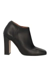 Emmeline Woman Ankle Boots Black Size 5 Leather In Black