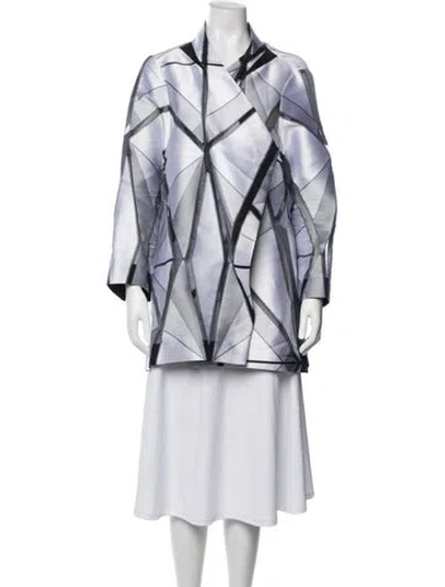 Pre-owned Emmelle Graphic Print Jacket In Multi