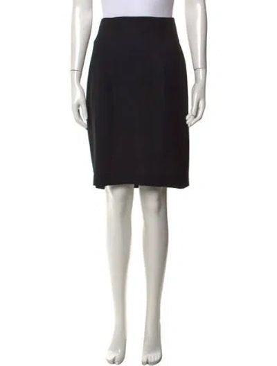 Pre-owned Emmelle Knee-length Skirt In Black