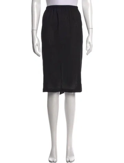 Pre-owned Emmelle Knee-length Skirt In Black