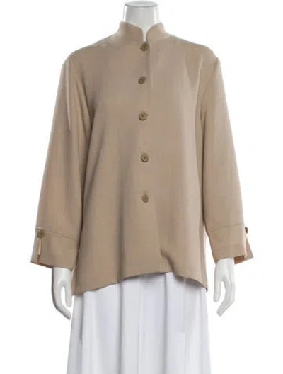 Pre-owned Emmelle Linen Jacket In Neutral