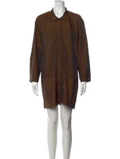 Pre-owned Emmelle Mini Dress In Brown