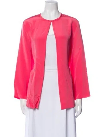 Pre-owned Emmelle Silk Evening Jacket W/ Tags In Pink