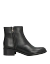 Emmenne By Martina Nanni Woman Ankle Boots Black Size 6 Calfskin In Black