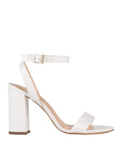 Emmenne By Martina Nanni Woman Sandals White Size 8 Soft Leather In White