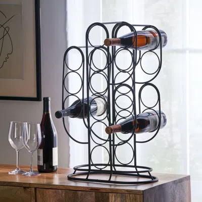 Emmeno Wine Rack In Black