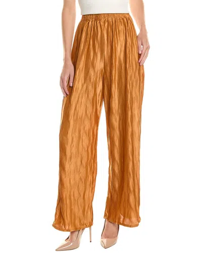 Emmie Rose Crinkle Pant In Gold