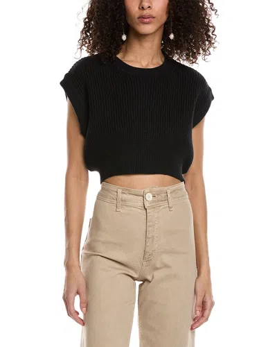 Emmie Rose Cropped Pullover In Black