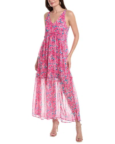 Emmie Rose Tiered Maxi Dress In Pink