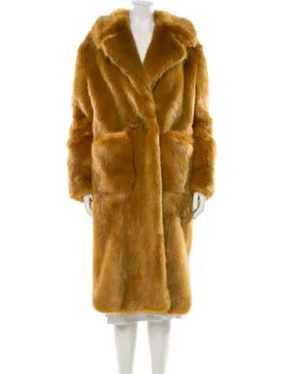 Pre-owned Emory Bee Faux Fur Coat W/ Tags In Neutral