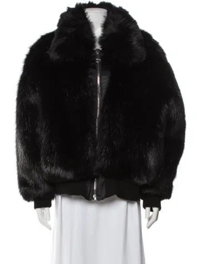 Pre-owned Emory Bee Faux Fur Faux Fur Jacket W/ Tags In Black