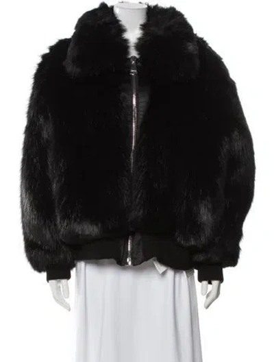 Pre-owned Emory Bee Faux Fur Faux Fur Jacket W/ Tags In Black