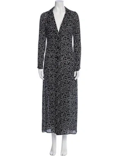 Pre-owned Emory Bee Silk Long Dress In Blue