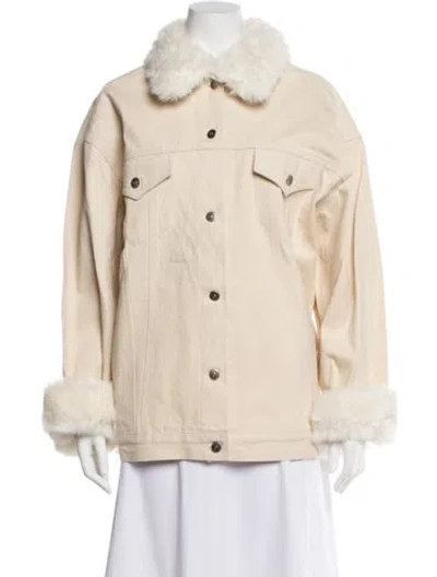 Pre-owned Emory Bee Utility Jacket W/ Tags In Neutral