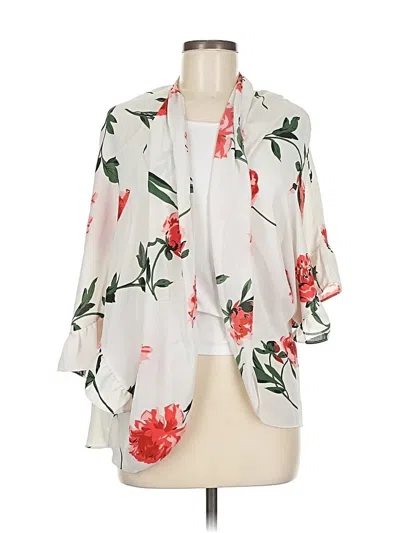 Pre-owned Emory Park 3/4 Sleeve Blouse In Ivory