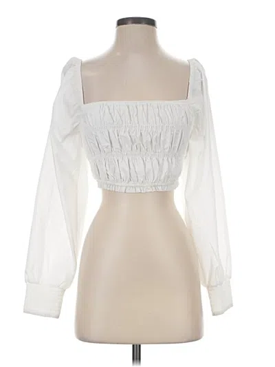Pre-owned Emory Park 3/4 Sleeve Blouse In White