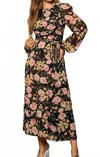 Emory Park Aylani Floral Long Sleeve Maxi Dress In Multi In Multi