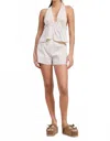 Emory Park Blair Halter Top In Cream Mocha Stripe In Neutral