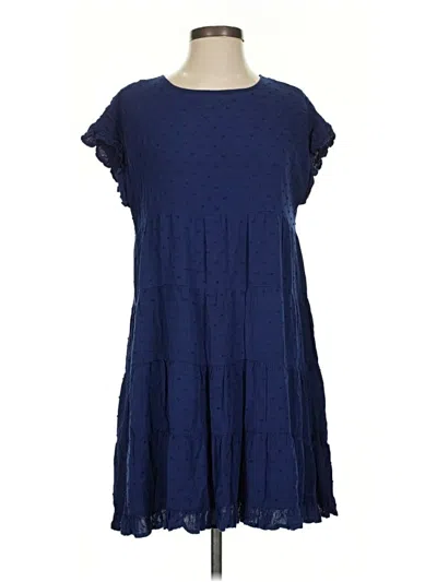 Pre-owned Emory Park Casual Dress In Blue