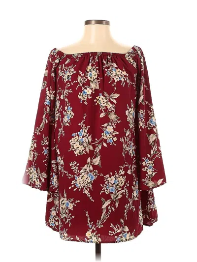 Pre-owned Emory Park Casual Dress In Burgundy