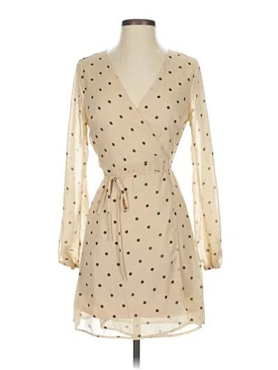 Pre-owned Emory Park Cocktail Dress In Tan