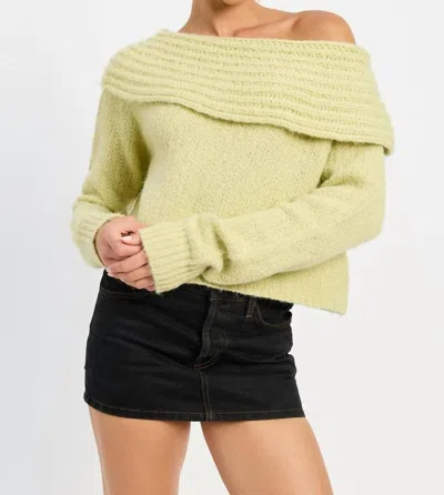 Emory Park Cowl Neck Knit Sweater In Sage In Multi