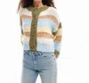 Emory Park Cozy Knit Cardigan In Blue Multi In Multi
