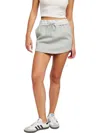 Emory Park French Terry Mini Skirt In Heather Grey In Grey