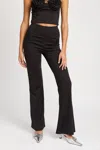 Emory Park High Waist Flared Pants In Black In Black