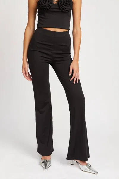Emory Park High Waist Flared Pants In Black